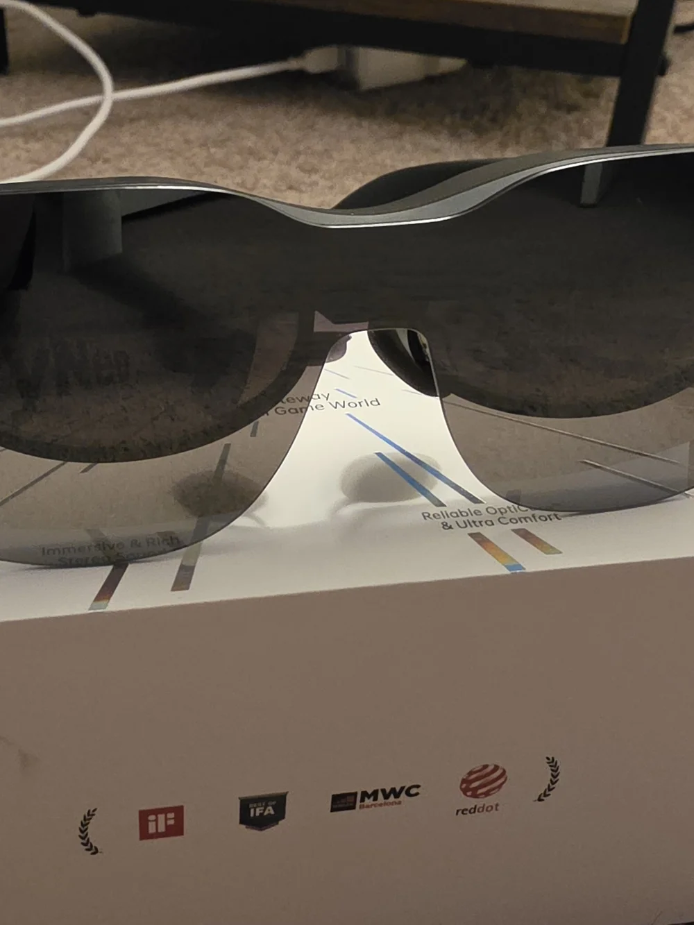 RayNeo Air 3S Smart AR Glasses — Black